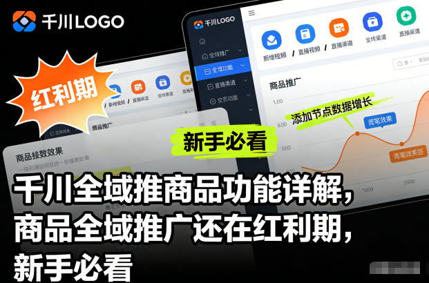 千川全域推商品功能详解，商品全域推广还在红利期，新手必看-创富资源云网创