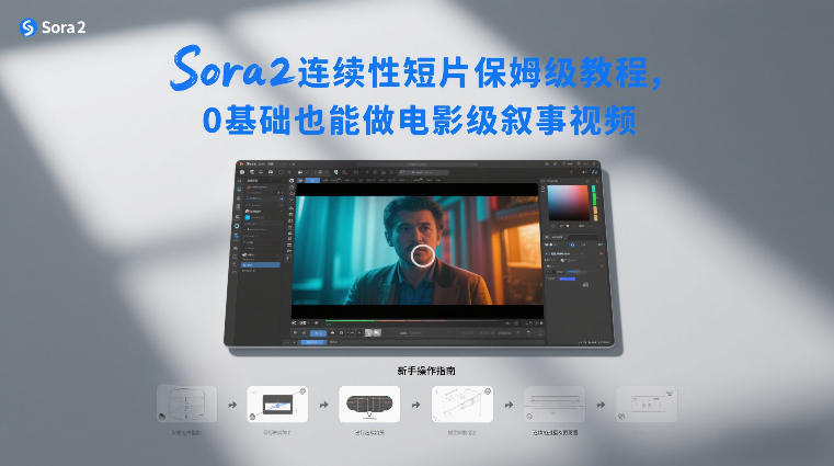 Sora2连续性短片保姆级教程，0基础也能做电影级叙事视频-创富资源云网创