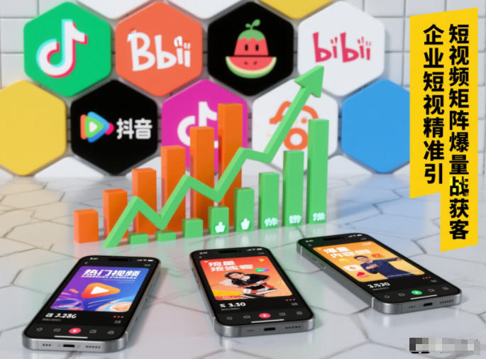 企业短视频精准引流矩阵获客，短视频矩阵爆量战法-创富资源云网创