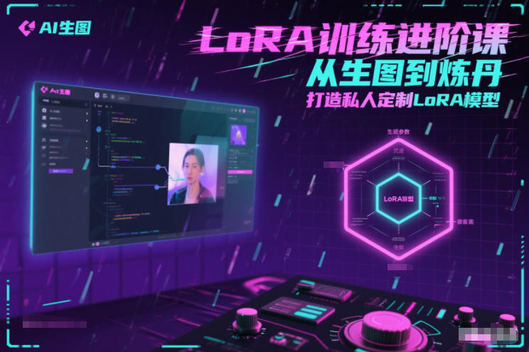 LoRA训练进阶课，从生图到炼丹，打造私人定制LoRA模型-创富资源云网创