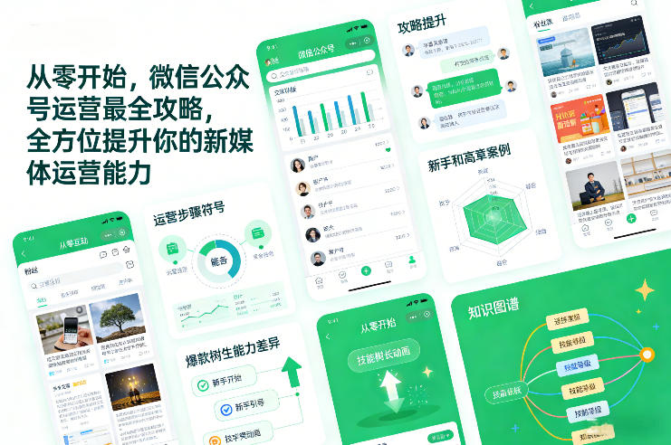 从零开始，微信公众号运营最全攻略，全方位提升你的新媒体运营能力-创富资源云网创