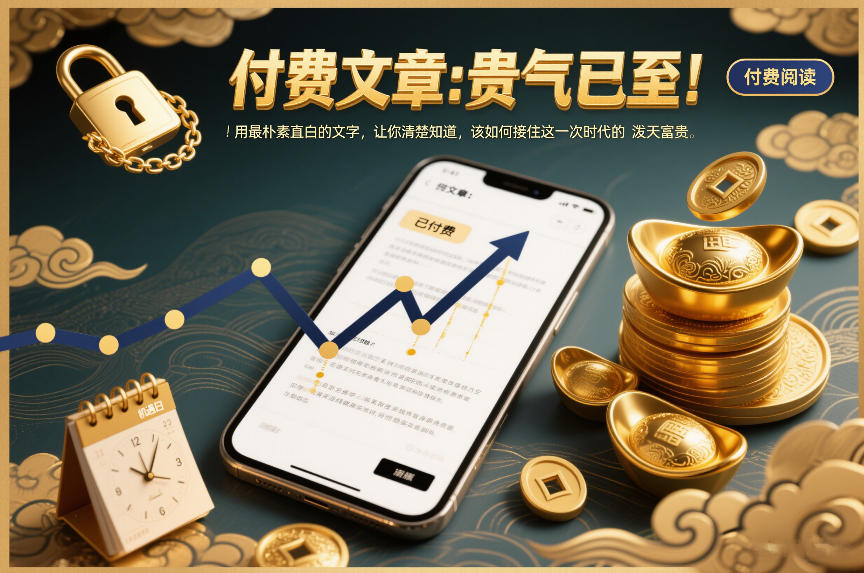 付费文章：贵气已至！用最朴素直白的文字，让你清楚知道，该如何接住这一次时代的泼天富贵-创富资源云网创