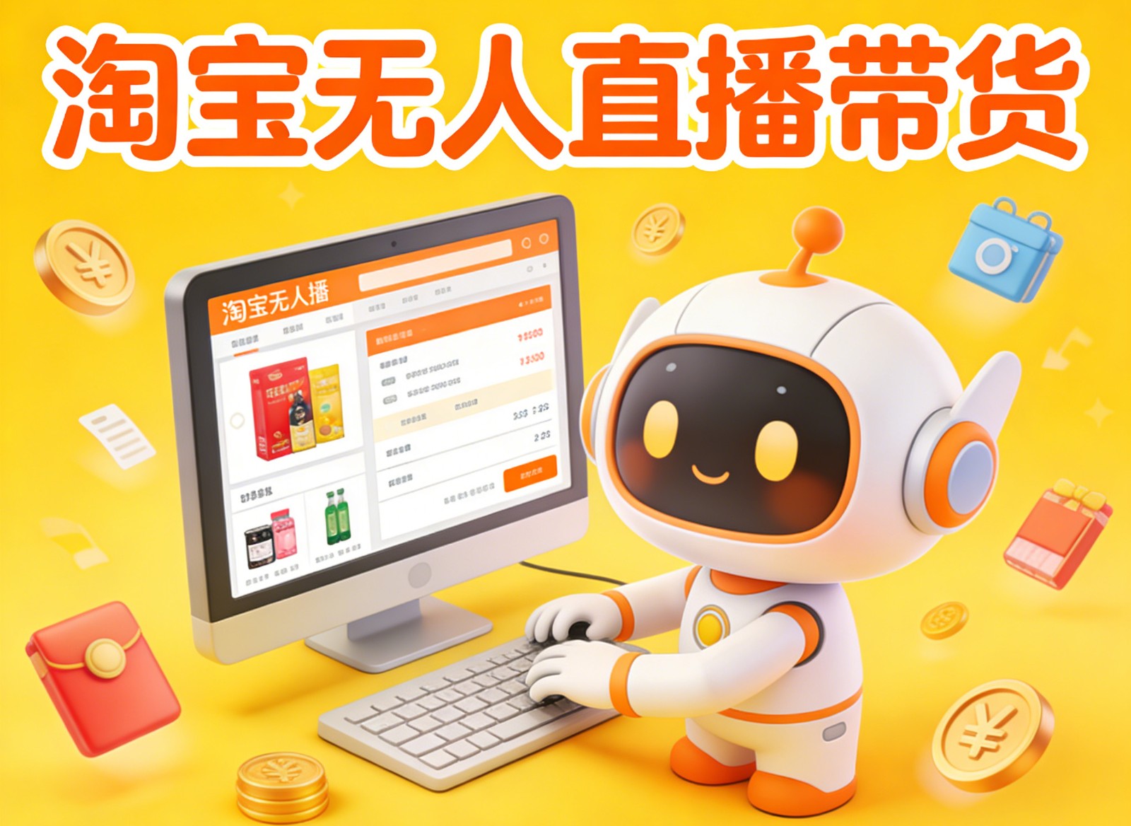 淘宝无人直播带货，24小时自动卖货，月佣金1W+，不违规不封号，不用露脸-创富资源云网创