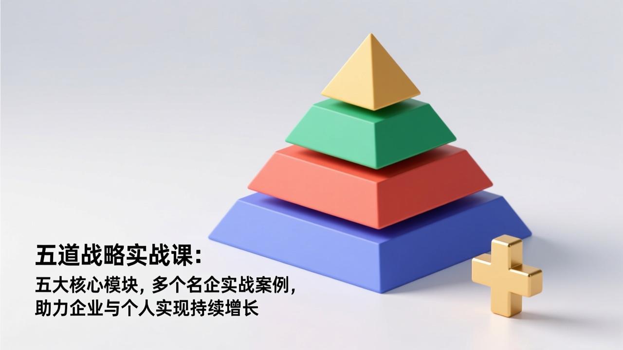 五道战略实战课：五大核心模块，多个名企实战案例，助力企业与个人实现持续增长-创富资源云网创