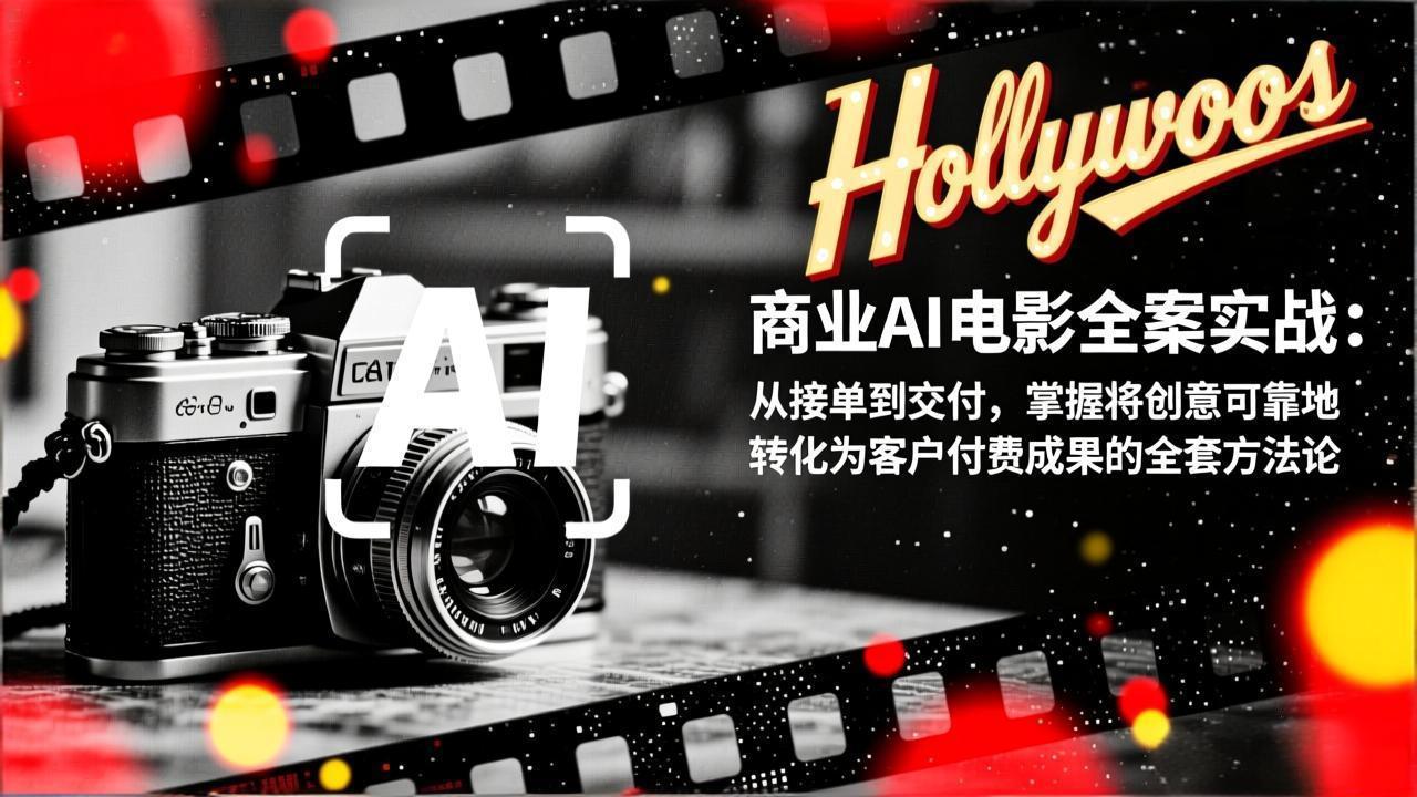 商业AI电影全案实战：从接单到交付，掌握将创意可靠地转化为客户付费成果的全套方法论-创富资源云网创