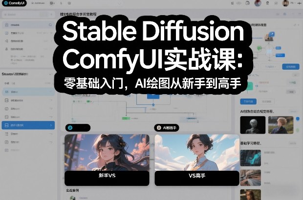 Stable Diffusion ComfyUI实战课：零基础入门，AI绘图从新手到高手-创富资源云网创