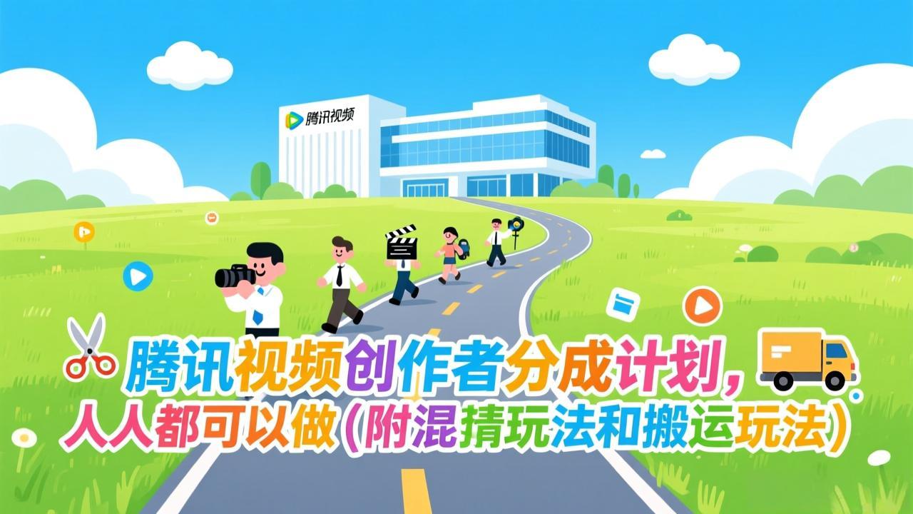 腾讯视频创作者分成计划，人人都可以做(附混剪玩法和搬运玩法-创富资源云网创