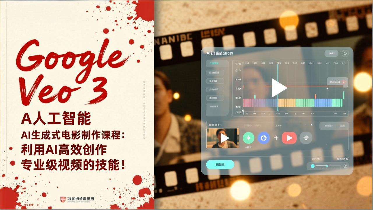 Google Veo 3人工智能AI生成式电影制作课程：利用AI高效创作专业级视频的技能！-创富资源云网创