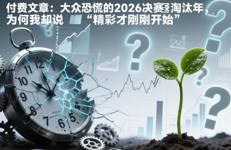 付费文章：大众恐慌的2026决赛淘汰年，为何我却说“精彩才刚刚开始”？-创富资源云网创