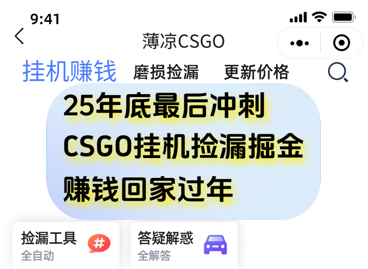 用CSGO游戏挂机捡漏掘金赚钱掘金，一部手机轻松日入500+-创富资源云网创