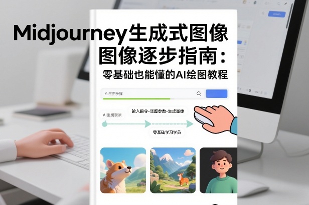 Midjourney生成式图像逐步指南：零基础也能懂的AI绘图教程-创富资源云网创