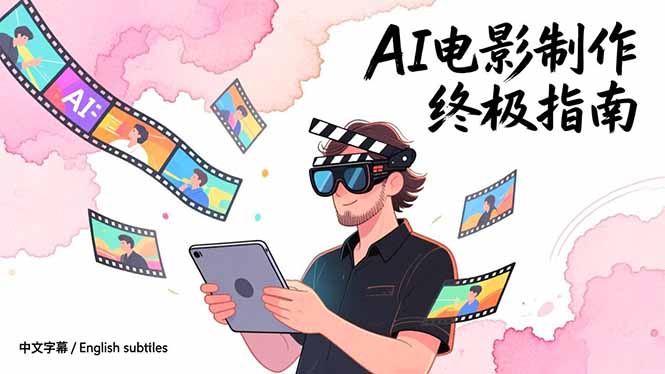 AI电影制作终极指南：从创意到成片，系统掌握智能影视全流程实战课(中英字幕-创富资源云网创