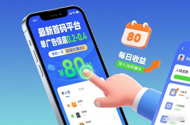 最新首码平台，单广告保底0.2-0.4，单机一天轻松撸80，早入场早賺米【揭秘】-创富资源云网创