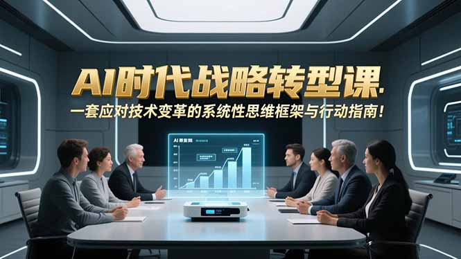 AI时代战略转型课：一套应对技术变革的系统性思维框架与行动指南！-创富资源云网创